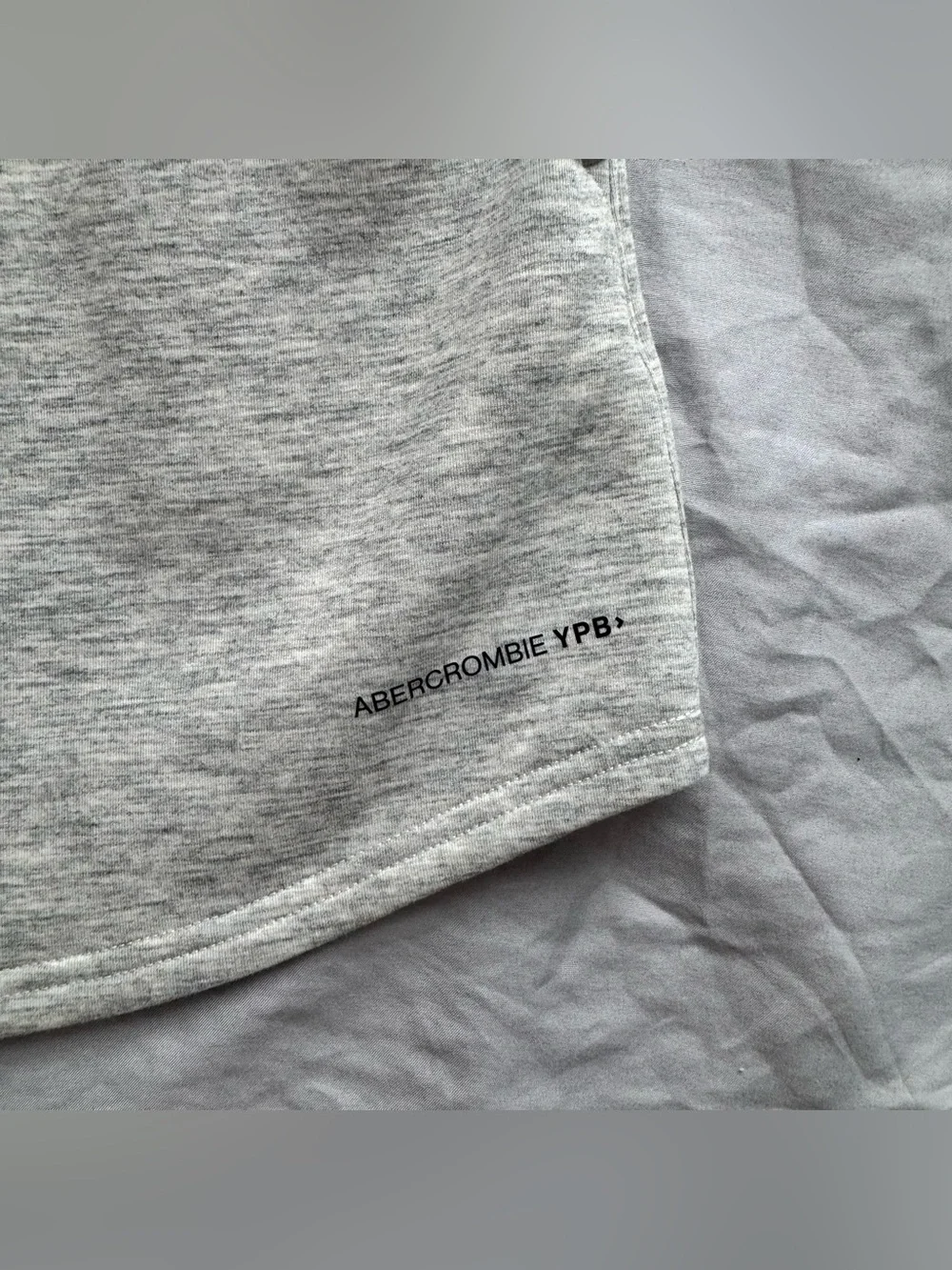 Abercrombie Kids YPB Heather Gray Sweat Skort with Drawstring